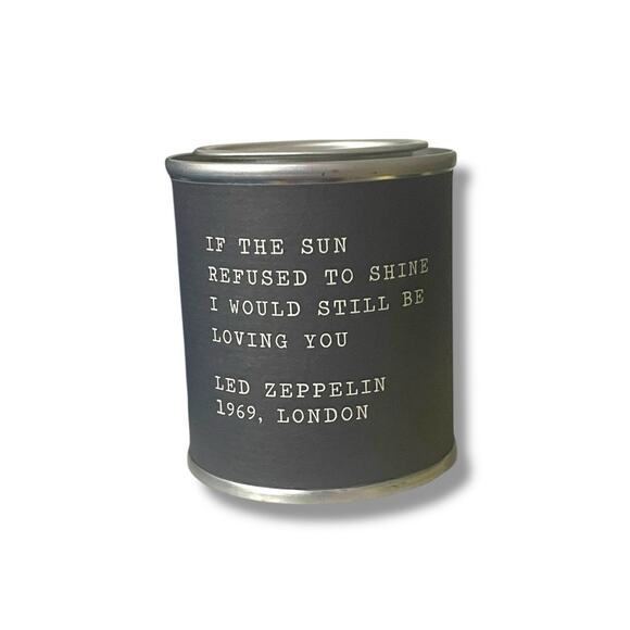 Sugarboo & Co Legends Led Zeppelin 1969 Candle Still Be Loving You Gray 3 oz - Picture 2 of 5